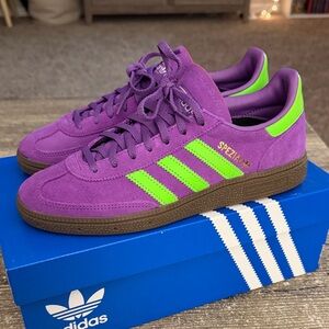 Adidas Handball Spezial ‘Active Purple Solar Green’ women’s sneakers